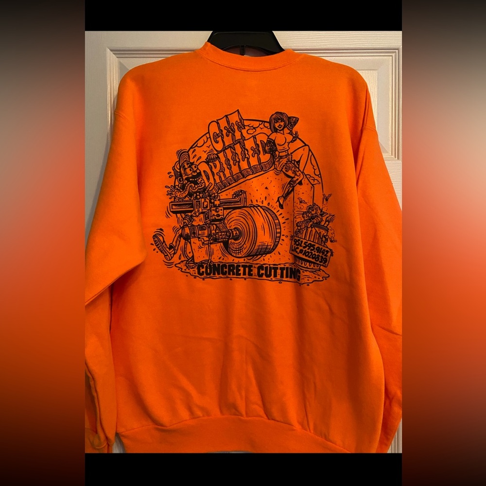 ORANGE CONSTRUCTION WORKER SWEATER